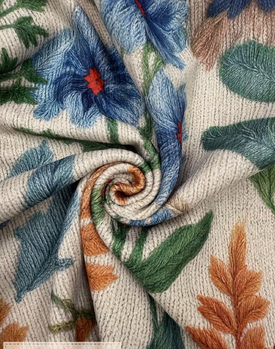 Tabitha – Blüemli-Cardigan mit Reissverschluss im botanische Garte