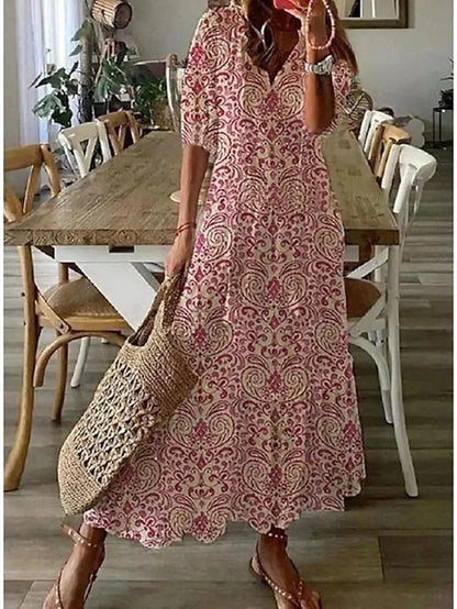 Michaela - Boho-Kleid mit Bauchbedeckung