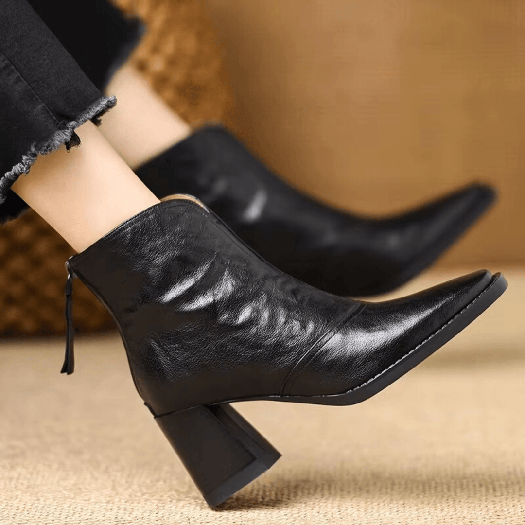 Klaudia – Luxuriöse Stiefeletten mit mittelhohem Absatz