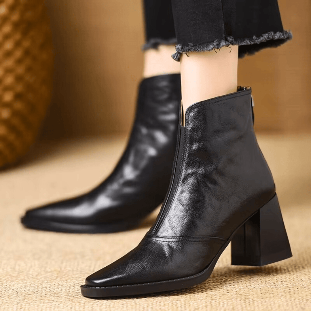 Klaudia – Luxuriöse Stiefeletten mit mittelhohem Absatz