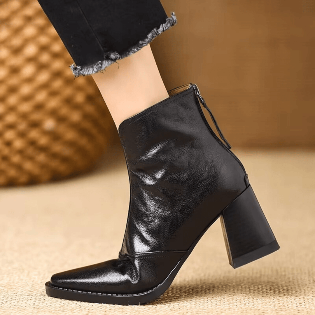 Klaudia – Luxuriöse Stiefeletten mit mittelhohem Absatz