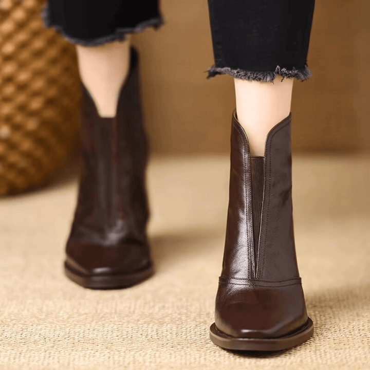 Klaudia – Luxuriöse Stiefeletten mit mittelhohem Absatz