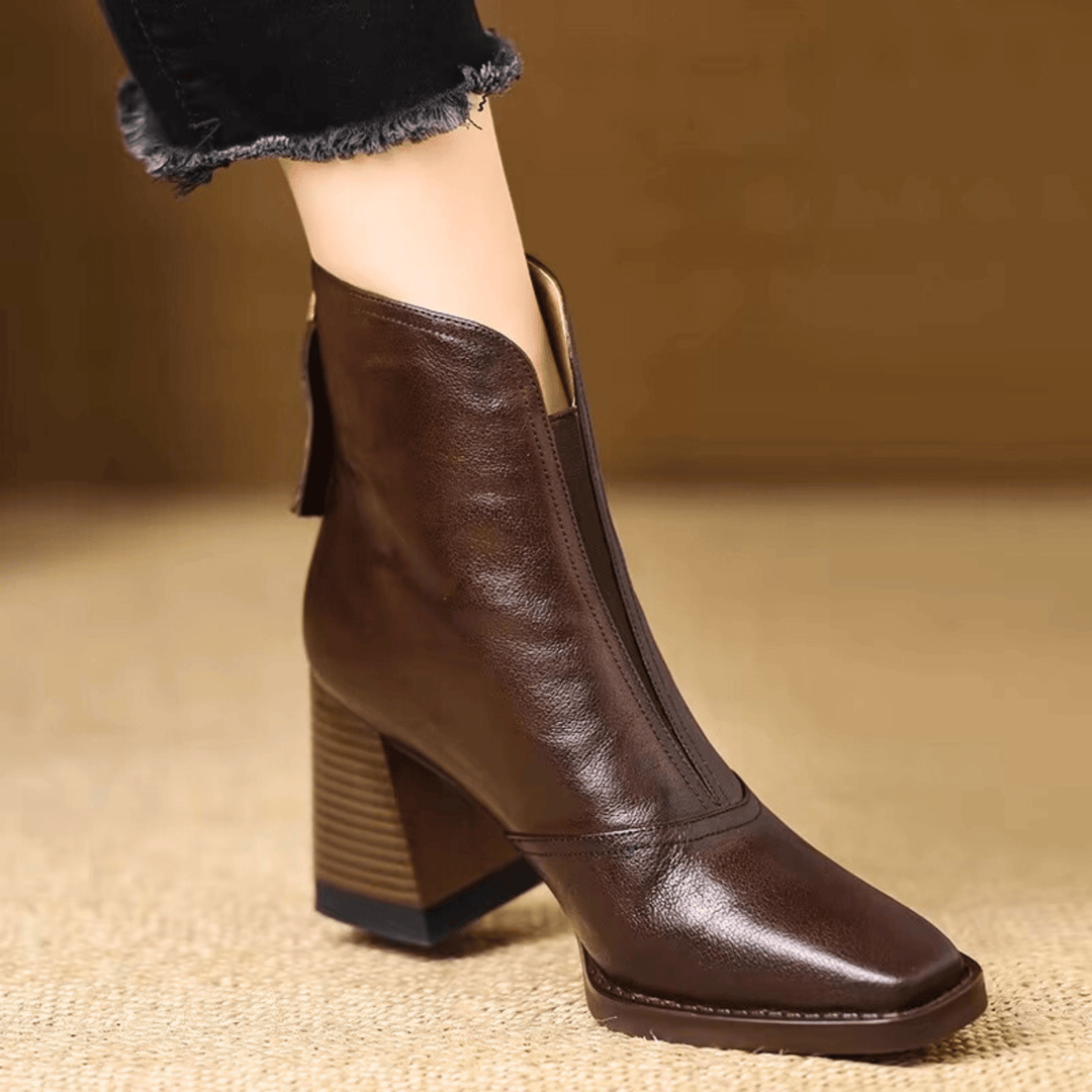 Klaudia – Luxuriöse Stiefeletten mit mittelhohem Absatz