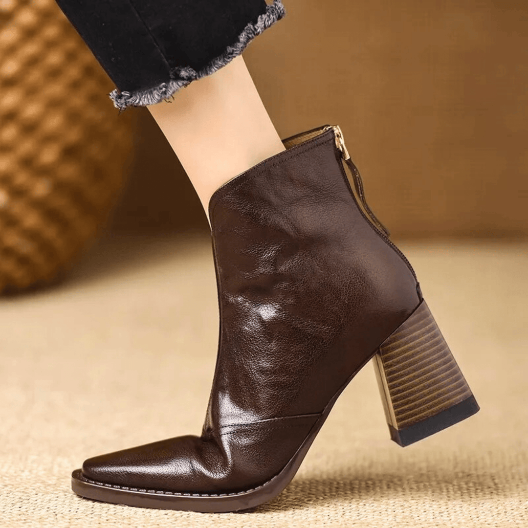 Klaudia – Luxuriöse Stiefeletten mit mittelhohem Absatz