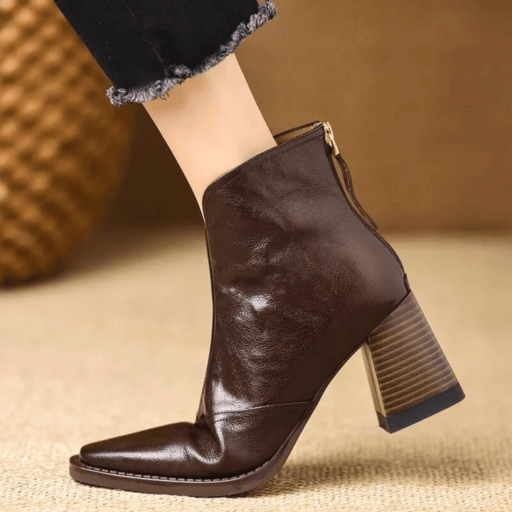 Klaudia – Luxuriöse Stiefeletten mit mittelhohem Absatz