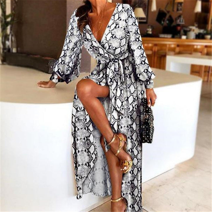 Faye - Boho bedrucktes Kleid